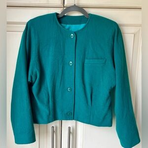 Alfred Sung - Sung Sport emerald green blazer. Small.